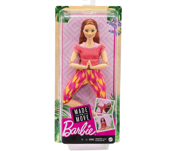 Barbie Made To Move Gimnastyczka Lalka Czerwone Ubranko - 1035440 - zdjęcie 5